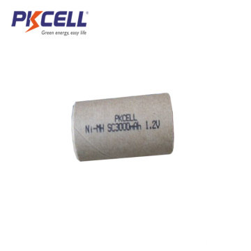 Chaqueta de papel NiMH Sub C tamaño 1.2V 3000mAh batería recargable